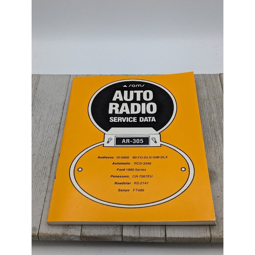Original Sams Auto Radio Service Data Book AR-305